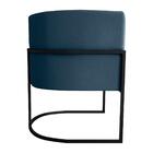 Jogo De Poltronas Para Sala Gales Veludo Azul