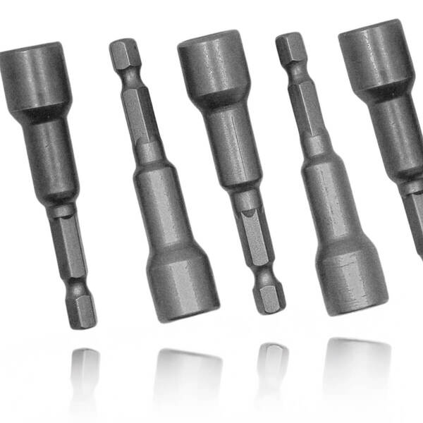 Jogo De Ponteira Soquete Canhão 1/4 Kit 5 Peças