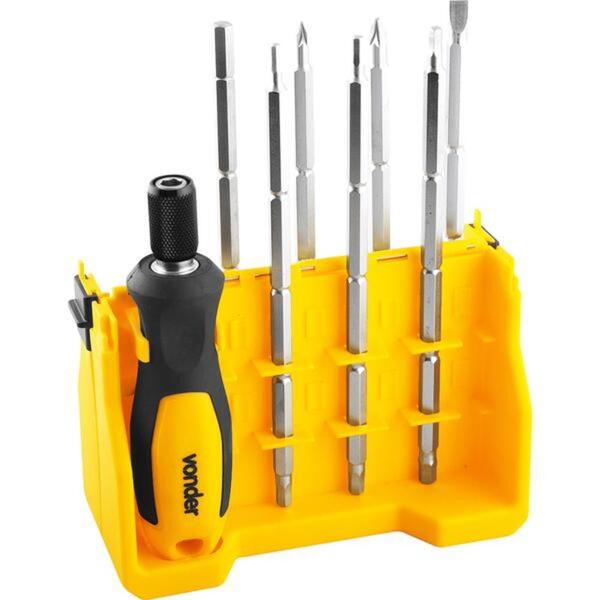 Jogo De Ponteiras Longas Duplas Com 8 Peças Encaixe Sextavado