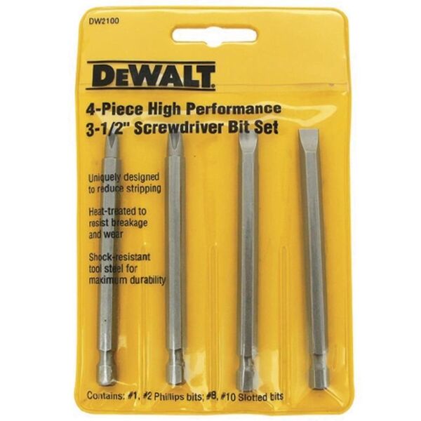 Jogo De Ponteiras Para Parafusar Com 4 Unidades - Dw-2100 - D