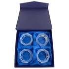 Jogo De Porta-guardanapos De Cristal Óptico Bon Gourmet Geomé