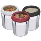 Jogo De Potes Com Tampa Vermelha 3 Pçs Tramontina