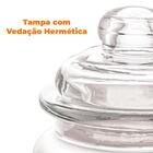 Jogo De Potes De Vidro Borossilicato Arena 260ml 4 Peças - Ly