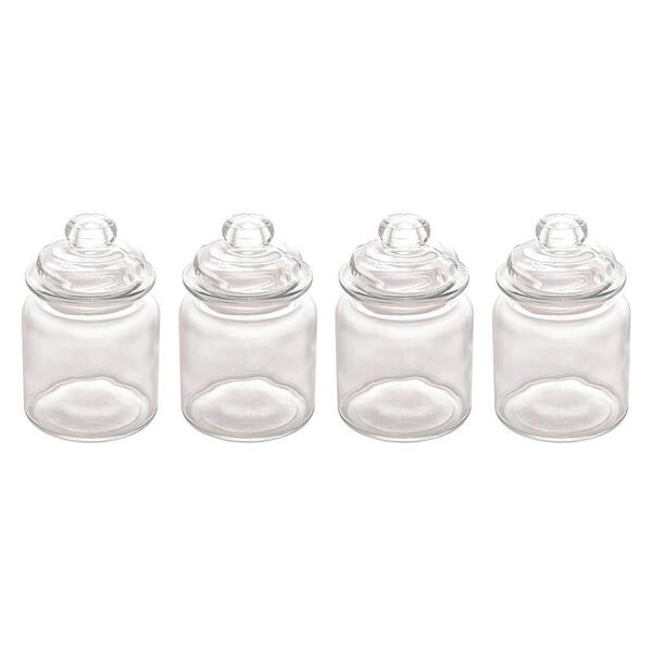 Jogo De Potes De Vidro Borossilicato Arena 260ml 4 Peças - Ly