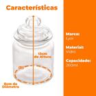 Jogo De Potes De Vidro Borossilicato Arena 260ml 4 Peças - Ly