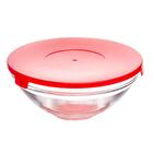 Jogo De Potes De Vidro Com Tampa De Plástico Coloridas 5 Peça