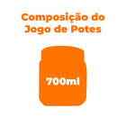 Jogo De Potes De Vidro Com Tampa Rose Gold 3 Peças - Casambie