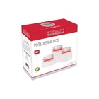 Jogo De Potes De Vidro Hermético 3 Peças Haüskraft