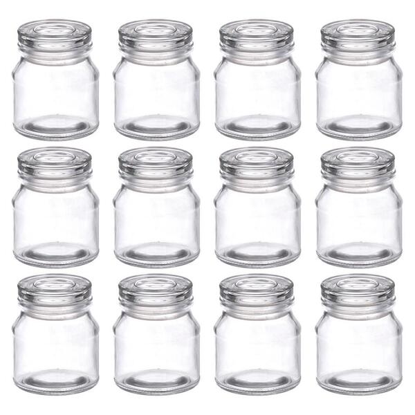 Jogo De Potes De Vidro Hermético Multiuso 130ml 12 Peças - Ha