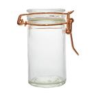 Jogo De Potes De Vidro Hermético Porta Tempero Com Suporte In