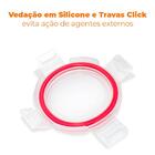 Jogo De Potes De Vidro Hermético Redondo 15 Peças 200ml - Cas