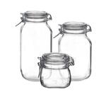 Jogo De Potes Em Vidro Bormioli Rocco Fido 0 5/1/1 5l 3 Peças