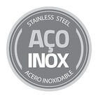 Jogo De Potes Freezinox Em Aco Inox Com Tampa Plastica 2 Peca