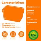 Jogo De Potes Herméticos De Plástico Freshy 4 Peças 2l Roxo -