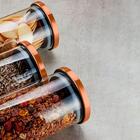 Jogo De Potes Herméticos De Vidro Borossilicato Rose Gold 3 P