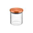 Jogo De Potes Herméticos De Vidro Borossilicato Rose Gold 3 P