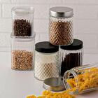 Jogo De Potes Herméticos Transparente Empilháveis 6 Peças - L