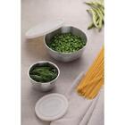 Jogo De Potes Tramontina Freezinox Em Aço Inox  Com Tampa Plá