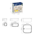 Jogo De Potes Tramontina Mixcolor Em Polipropileno Cinza 7 Pe