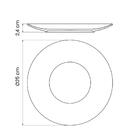 Jogo De Pratos 24 Peças Rústico Marrom Em Porcelana Decorada