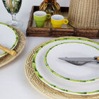 Jogo De Pratos De Sobremesa - Scalla Bambu Verde (6 Peças)