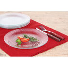 Jogo De Pratos De Vidro Rasos Redondos Diamante Duralex 6 Peç