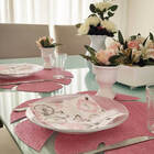 Jogo De Pratos De Vidro Rasos Redondos Diamante Duralex 6 Peç