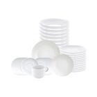 Jogo De Pratos E Xícaras 36 Peças Leonora Em Porcelana Branco