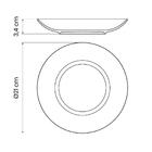 Jogo De Pratos E Xícaras 36 Peças Leonora Em Porcelana Branco