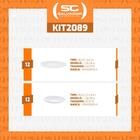 Jogo De Pratos Leonora Em Porcelana Branco 24 Peças - Tramont