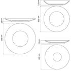 Jogo De Pratos Porcelana Tramontina Rústico Marrom 18pçs Deco