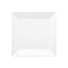 Jogo De Pratos Quadrados Rasos 26cm 12 Peças Porcelana Branca