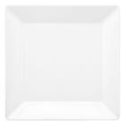 Jogo De Pratos Quadrados Rasos 26cm 6 Peças Porcelana Branca