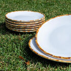 Jogo De Pratos Rasos Em Cerâmica - Scalla Bambu (2 Peças)