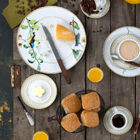 Jogo De Pratos Rasos Em Porcelana Fina - Pássaros (6 Peças)