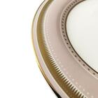 Jogo De Pratos Rasos Em Porcelana Strauss Rose Line 28cm 6 Pe