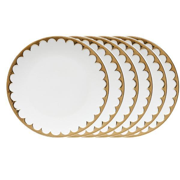 Jogo De Pratos Rasos Em Porcelana Wolff Egg 27cm 6 Peças