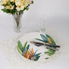 Jogo De Pratos Rasos - Flor Estrelítzia (6 Peças)