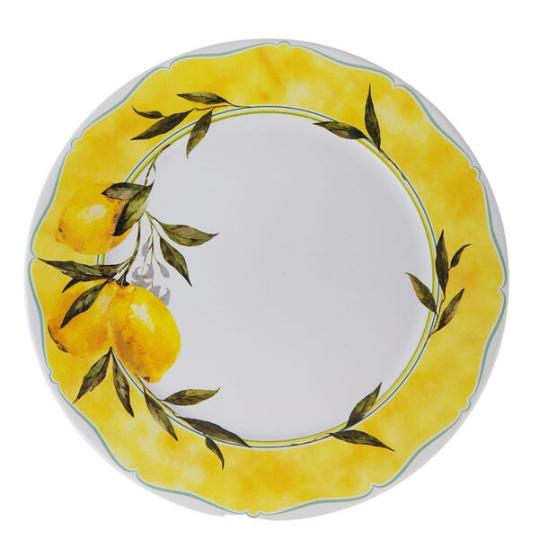 Jogo De Pratos Rasos Scalla - Limões Citron (6 Peças)