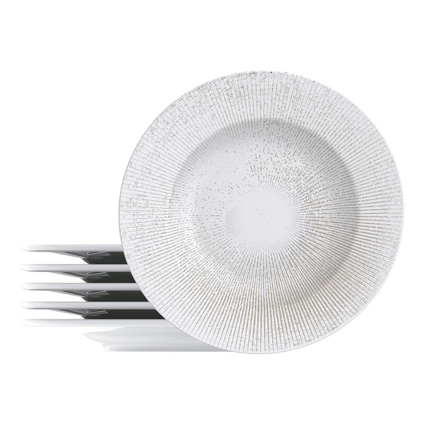 Jogo De Pratos Rasos Tramontina Isabel 6 Peças Em Porcelana D