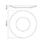 Jogo De Pratos Rústico Marrom 48 Peças Em Porcelana Decorada