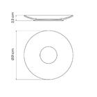 Jogo De Pratos Rústico Marrom 48 Peças Em Porcelana Decorada