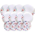 Jogo De Pratos Tramontina Floratta Em Porcelana Decorada 12 P