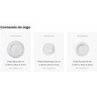 Jogo De Pratos Tramontina Monocroma Em Porcelana Decorada 12
