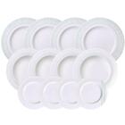 Jogo De Pratos Tramontina Monocroma Em Porcelana Decorada 12