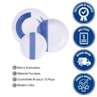 Jogo De Pratos Tramontina Soho Em Porcelana Decorada 12 Peças