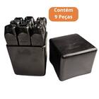 Jogo De Punção Algarismo 10mm 9 Peças Numérico