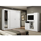 Jogo De Quarto 02 Peças Guarda Roupa Casal E Cômoda Camarim B