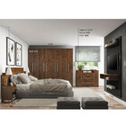 Jogo De Quarto Casal Completo 04 Peças Cabeceira E Roupeiro C