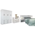 Jogo De Quarto Casal Completo Atlanta Branco